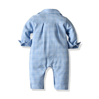 Load image into Gallery viewer, Baby Kid Boys Checked Jumpsuits Wholesale 23041143
