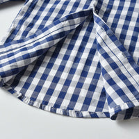 Load image into Gallery viewer, 2 Pieces Set Baby Kid Boys Checked Bow Shirts And Solid Color Pants Wholesale 23041146
