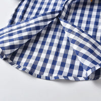 Load image into Gallery viewer, 2 Pieces Set Baby Kid Boys Checked Bow Shirts And Solid Color Shorts Wholesale 23041150
