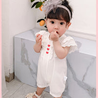Load image into Gallery viewer, Baby Girls Embroidered Rompers Wholesale 23041155
