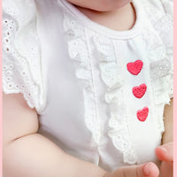 Load image into Gallery viewer, Baby Girls Embroidered Rompers Wholesale 23041155
