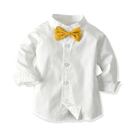 Load image into Gallery viewer, 2 Pieces Set Baby Kid Boys Solid Color Shirts And Jumpsuits Wholesale 23041156
