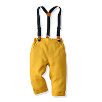 Load image into Gallery viewer, 2 Pieces Set Baby Kid Boys Solid Color Shirts And Jumpsuits Wholesale 23041156
