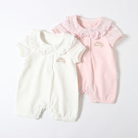 Load image into Gallery viewer, Baby Girls Letters Embroidered Rompers Wholesale 23041158
