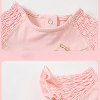 Load image into Gallery viewer, Baby Girls Solid Color Bow Rompers Wholesale 23041159
