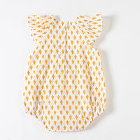 Load image into Gallery viewer, Baby Girls Fruit Print Rompers Wholesale 23041160
