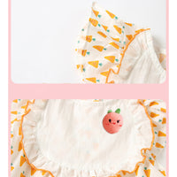 Load image into Gallery viewer, Baby Girls Fruit Print Rompers Wholesale 23041160
