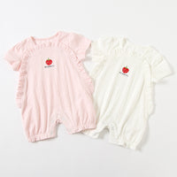 Load image into Gallery viewer, Baby Girls Fruit Embroidered Rompers Wholesale 23041162
