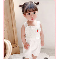 Load image into Gallery viewer, Baby Girls Fruit Embroidered Rompers Wholesale 23041163
