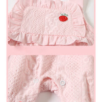 Load image into Gallery viewer, Baby Girls Fruit Embroidered Rompers Wholesale 23041163
