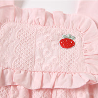 Load image into Gallery viewer, Baby Girls Fruit Embroidered Rompers Wholesale 23041163
