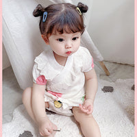 Load image into Gallery viewer, Baby Girls Fruit Print Rompers Wholesale 23041164
