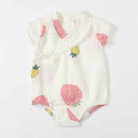 Load image into Gallery viewer, Baby Girls Fruit Print Rompers Wholesale 23041164

