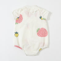 Load image into Gallery viewer, Baby Girls Fruit Print Rompers Wholesale 23041164
