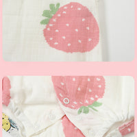 Load image into Gallery viewer, Baby Girls Fruit Print Rompers Wholesale 23041164
