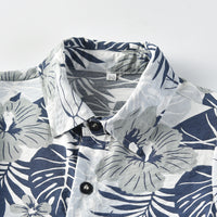 Load image into Gallery viewer, 2 Pieces Set Baby Kid Boys Plant Print Shirts And Solid Color Shorts Wholesale 23041167
