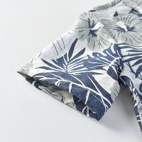 Load image into Gallery viewer, 2 Pieces Set Baby Kid Boys Plant Print Shirts And Solid Color Shorts Wholesale 23041167
