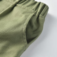 Load image into Gallery viewer, 2 Pieces Set Baby Kid Boys Plant Print Shirts And Solid Color Shorts Wholesale 23041167
