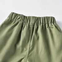 Load image into Gallery viewer, 2 Pieces Set Baby Kid Boys Plant Print Shirts And Solid Color Shorts Wholesale 23041167
