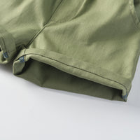 Load image into Gallery viewer, 2 Pieces Set Baby Kid Boys Plant Print Shirts And Solid Color Shorts Wholesale 23041167
