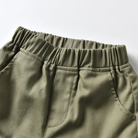 Load image into Gallery viewer, 2 Pieces Set Baby Kid Boys Plant Print Shirts And Solid Color Shorts Wholesale 23041167
