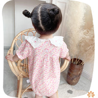 Load image into Gallery viewer, Baby Girls Flower Print Rompers Wholesale 23041178
