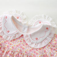 Load image into Gallery viewer, Baby Girls Flower Print Rompers Wholesale 23041178
