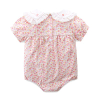 Load image into Gallery viewer, Baby Girls Flower Print Rompers Wholesale 23041178
