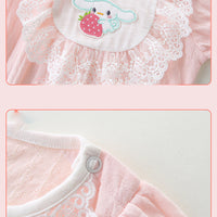 Load image into Gallery viewer, Baby Girls Cartoon Lace Jumpsuits Wholesale 23041179
