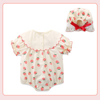 Load image into Gallery viewer, Baby Girls Fruit Print Rompers Wholesale 23041183
