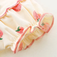 Load image into Gallery viewer, Baby Girls Fruit Print Rompers Wholesale 23041183

