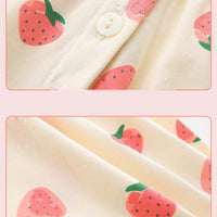 Load image into Gallery viewer, Baby Girls Fruit Print Rompers Wholesale 23041183
