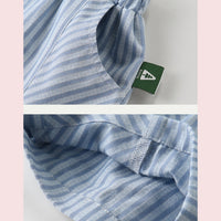 Load image into Gallery viewer, 2 Pieces Set Baby Kid Boys Letters Cartoon Print Shirts And Striped Shorts Wholesale 23041184
