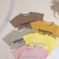 Load image into Gallery viewer, 2 Pieces Set Baby Kid Unisex Letters Print T-Shirts And Shorts Wholesale 23041190
