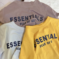 Load image into Gallery viewer, 2 Pieces Set Baby Kid Unisex Letters Print T-Shirts And Shorts Wholesale 23041190
