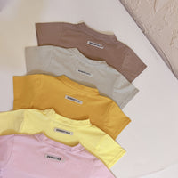 Load image into Gallery viewer, 2 Pieces Set Baby Kid Unisex Letters Print T-Shirts And Shorts Wholesale 23041190
