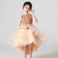 Load image into Gallery viewer, Kid Girls Solid Color Dressy Princess Dresses Wholesale 23041306
