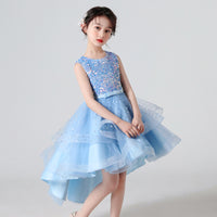 Load image into Gallery viewer, Kid Girls Solid Color Dressy Princess Dresses Wholesale 23041306
