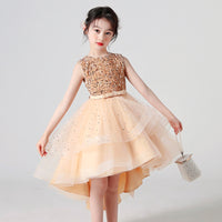 Load image into Gallery viewer, Kid Girls Solid Color Dressy Princess Dresses Wholesale 23041306
