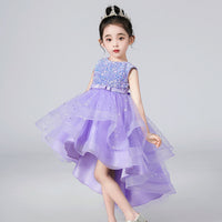 Load image into Gallery viewer, Kid Girls Solid Color Dressy Princess Dresses Wholesale 23041306
