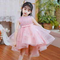 Load image into Gallery viewer, Kid Girls Solid Color Dressy Princess Dresses Wholesale 23041306
