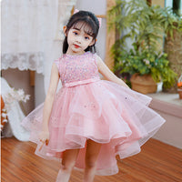 Load image into Gallery viewer, Kid Girls Solid Color Dressy Princess Dresses Wholesale 23041306
