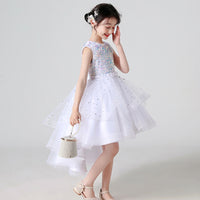 Load image into Gallery viewer, Kid Girls Solid Color Dressy Princess Dresses Wholesale 23041306
