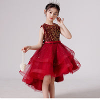 Load image into Gallery viewer, Kid Girls Solid Color Dressy Princess Dresses Wholesale 23041306
