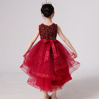 Load image into Gallery viewer, Kid Girls Solid Color Dressy Princess Dresses Wholesale 23041306
