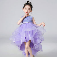 Load image into Gallery viewer, Kid Girls Solid Color Dressy Princess Dresses Wholesale 23041306
