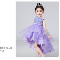 Load image into Gallery viewer, Kid Girls Solid Color Dressy Princess Dresses Wholesale 23041306
