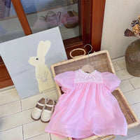Load image into Gallery viewer, Baby Kid Girls Solid Color Dresses Wholesale 23041309
