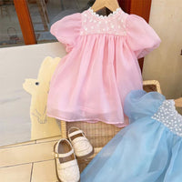 Load image into Gallery viewer, Baby Kid Girls Solid Color Dresses Wholesale 23041309
