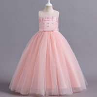 Load image into Gallery viewer, Kid Big Kid Girls Bow Dresses Wholesale 230413171
